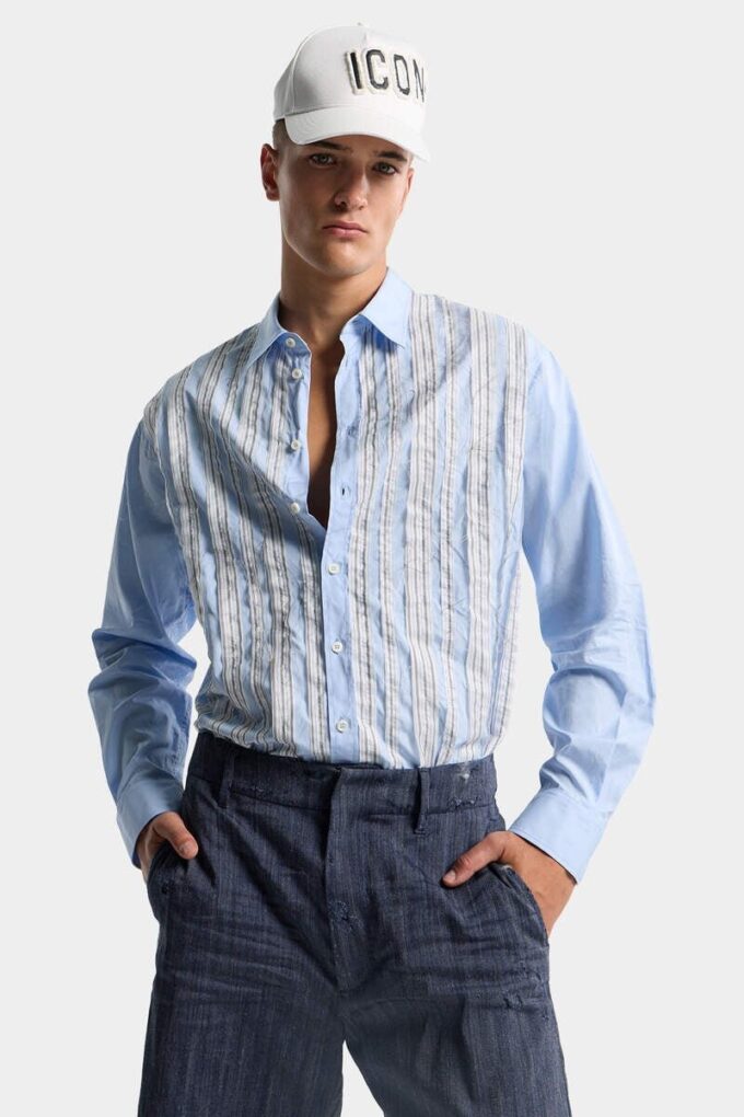 Raw-Cut Dropped Shoulder Shirt