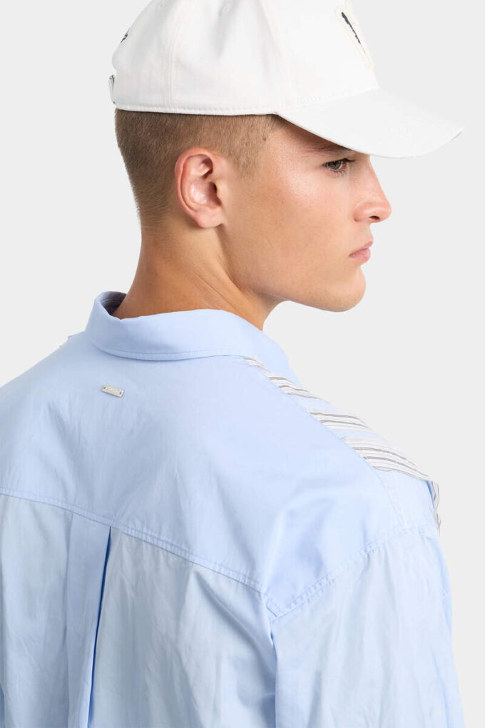 Raw-Cut Dropped Shoulder Shirt