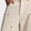 Raw Wash Shiny Baggy Carpenter Jeans