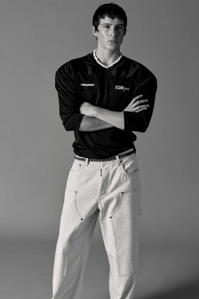 Raw Wash Shiny Baggy Carpenter Jeans