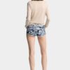 Rebel Hibiscus Dark Flower Wash Shorts