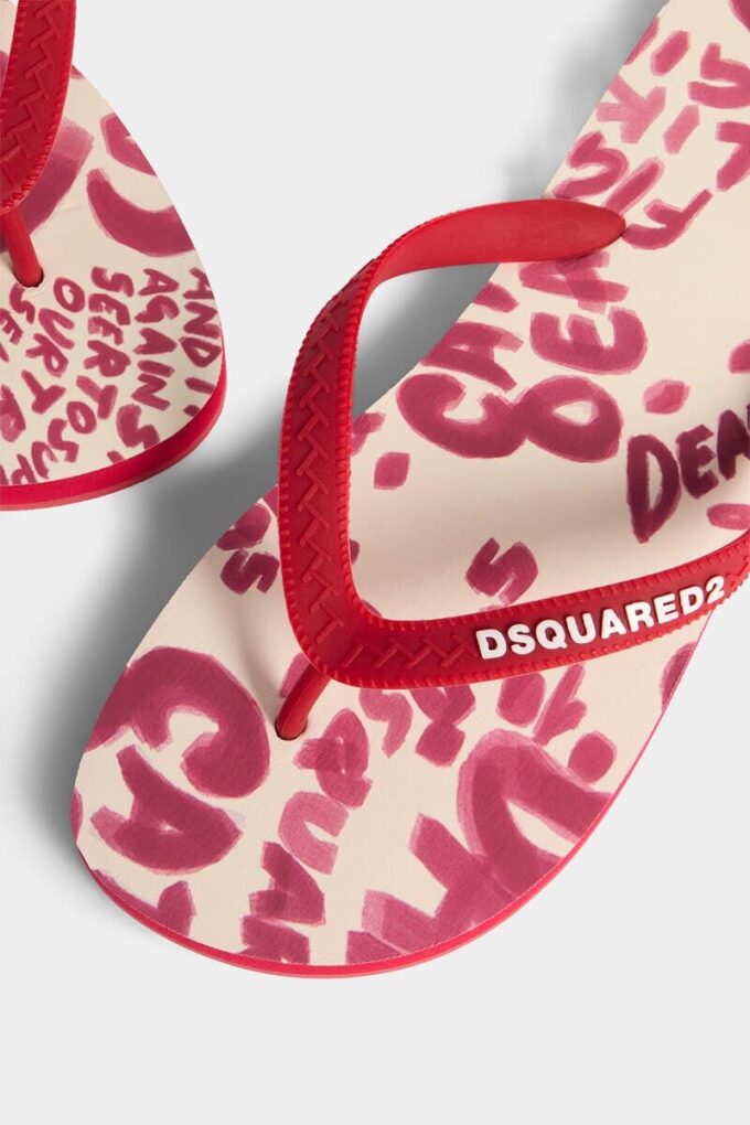 Rebel Hibiscus Flip Flops
