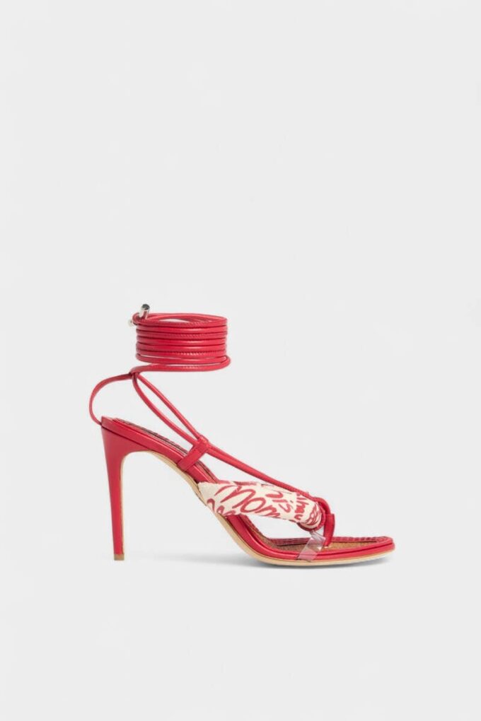Rebel Hibiscus Heeled Sandals
