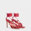 Rebel Hibiscus Heeled Sandals