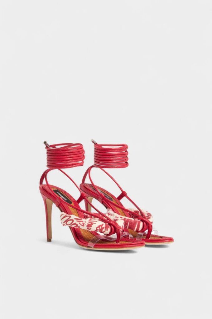 Rebel Hibiscus Heeled Sandals