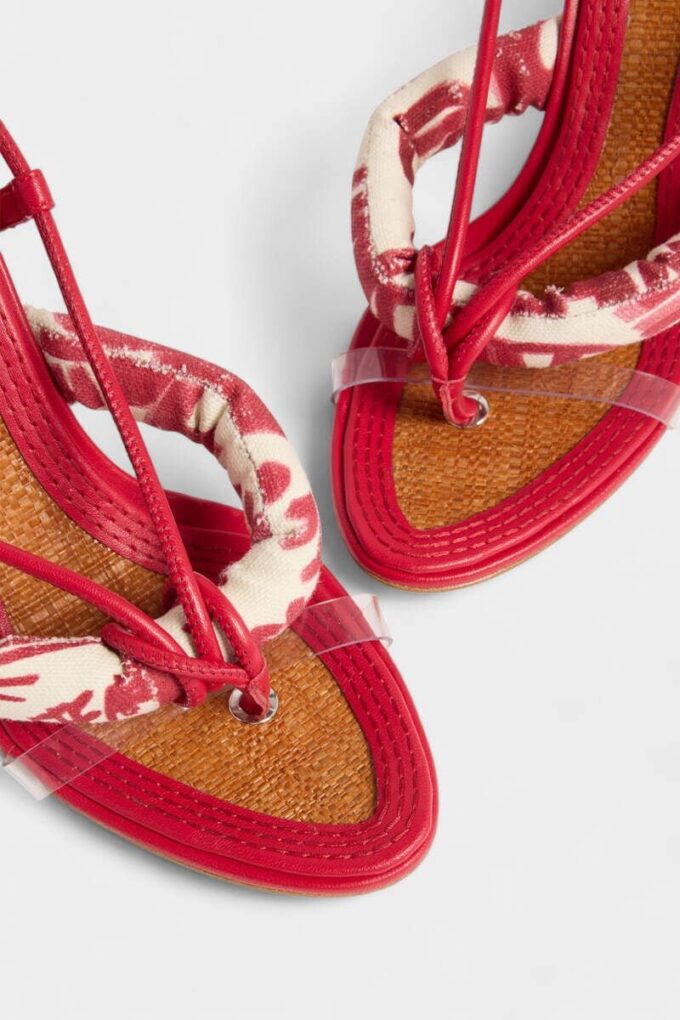 Rebel Hibiscus Heeled Sandals