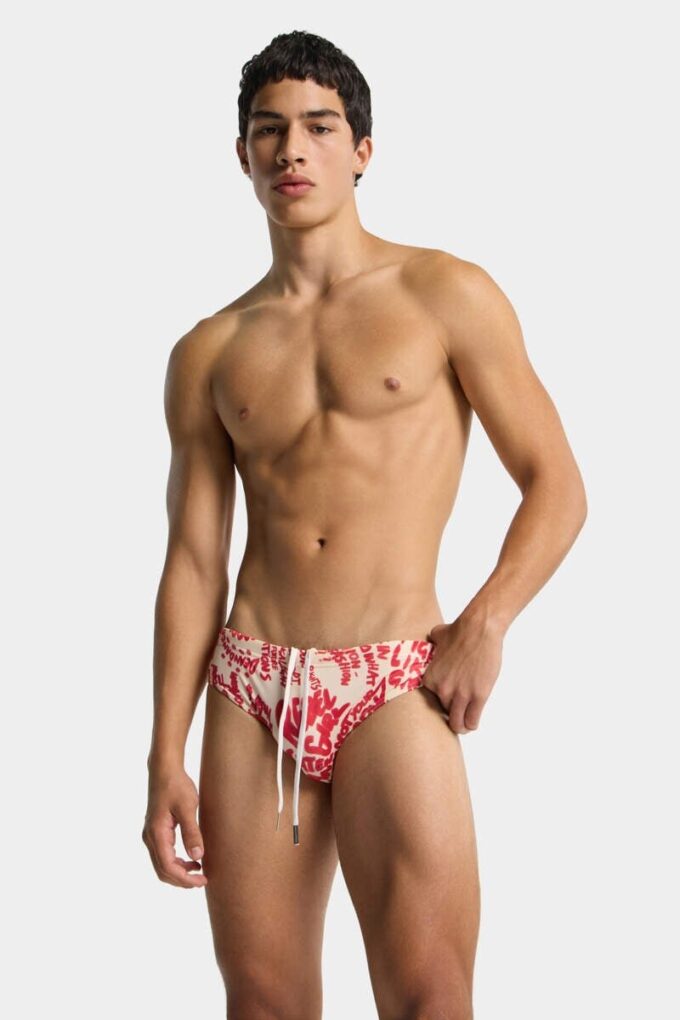 Rebel Hibiscus Swim Brief