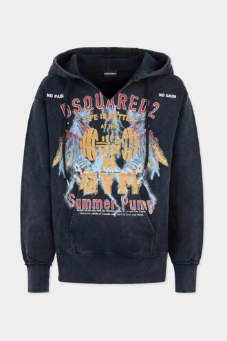 Rock Wash Long & Lean Fit Hoodie