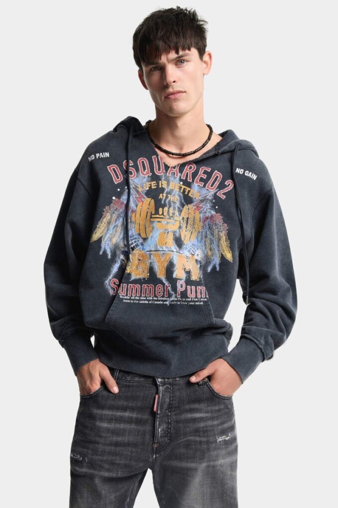 Rock Wash Long & Lean Fit Hoodie