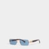 Rose Gold Hype Blue Sunglasses