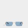 Rose Gold Hype Blue Sunglasses