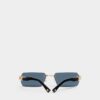Rose Gold Hype Grey Sunglasses