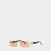 Rose Gold Hype Orange Sunglasses