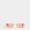 Rose Gold Hype Orange Sunglasses