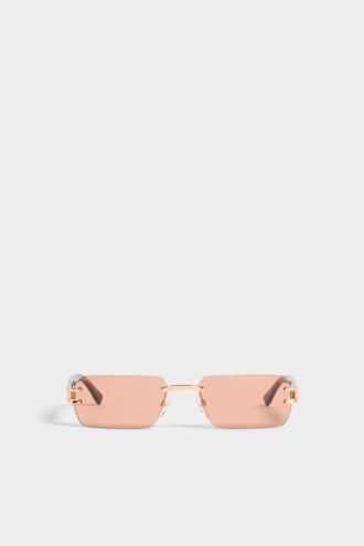 Rose Gold Hype Orange Sunglasses