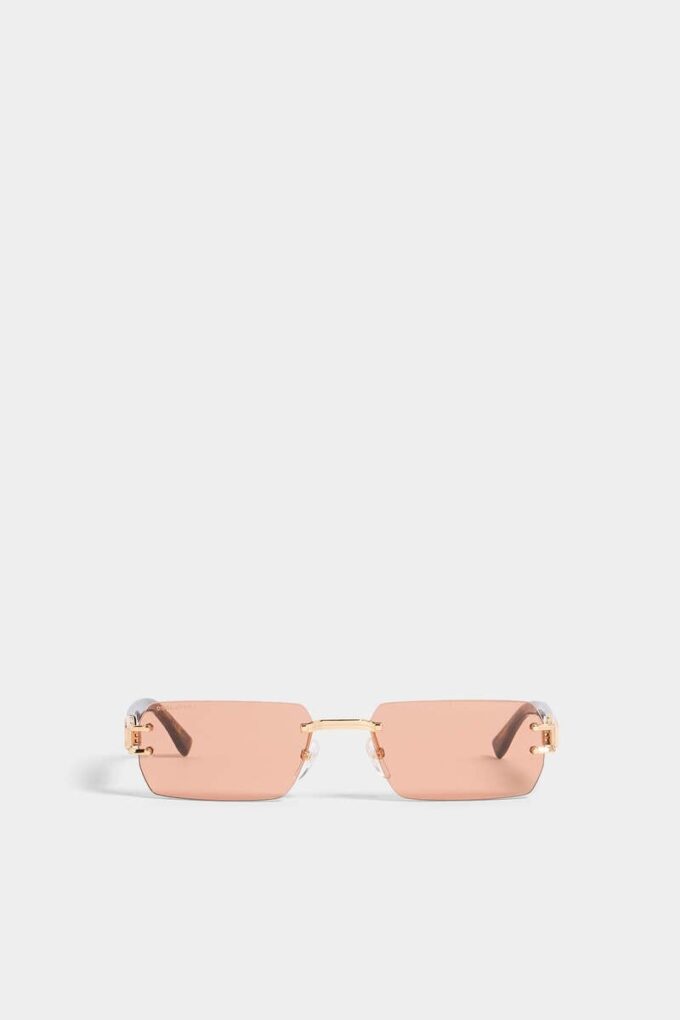 Rose Gold Hype Orange Sunglasses