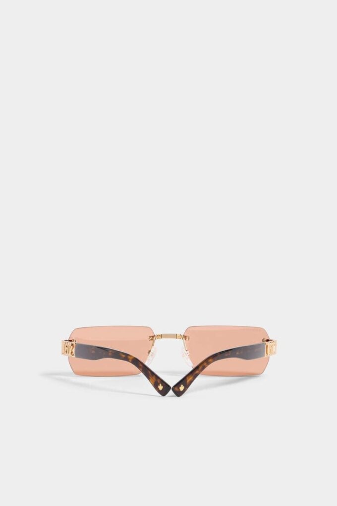 Rose Gold Hype Orange Sunglasses