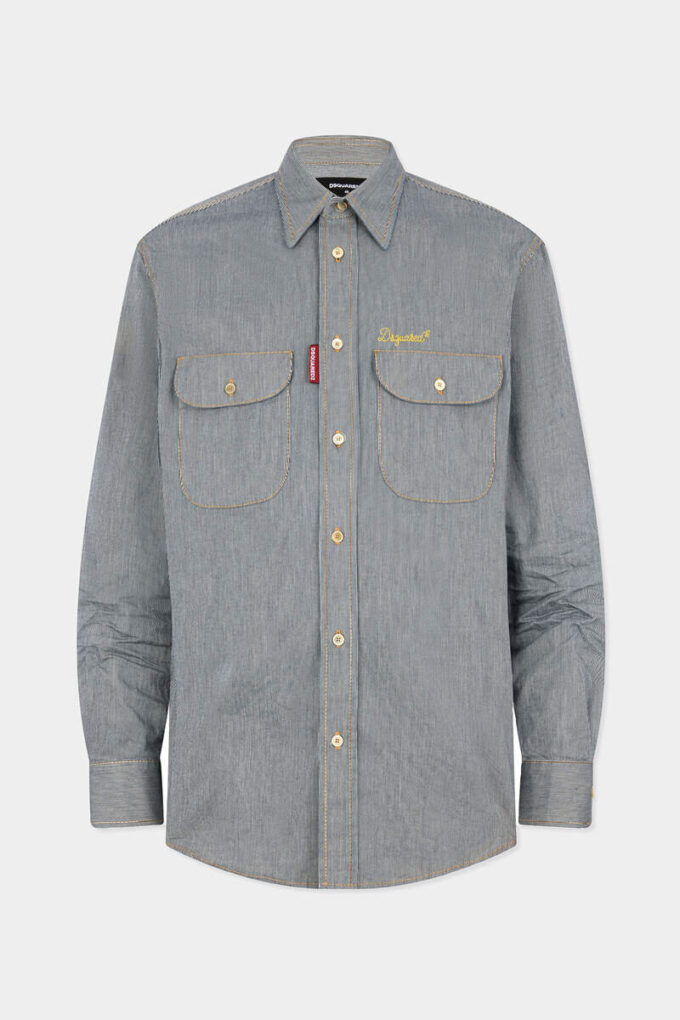 Striped Denim Canadian Vintage Shirt