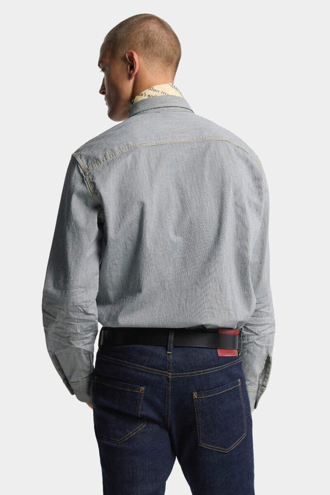 Striped Denim Canadian Vintage Shirt