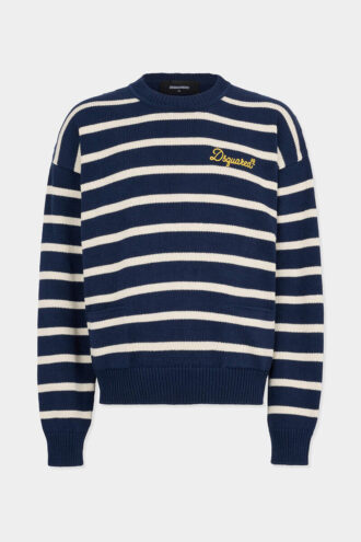 Striped Knit Pullover