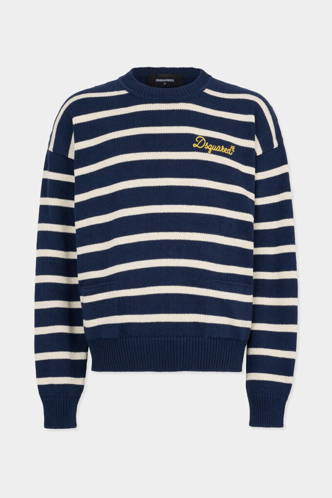 Striped Knit Pullover