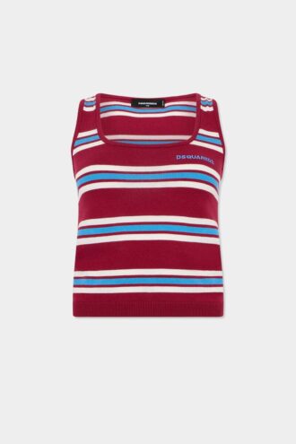 Striped Knit Tank Top