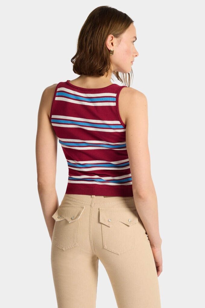 Striped Knit Tank Top