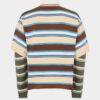 Striped Long Sleeves Knit Polo