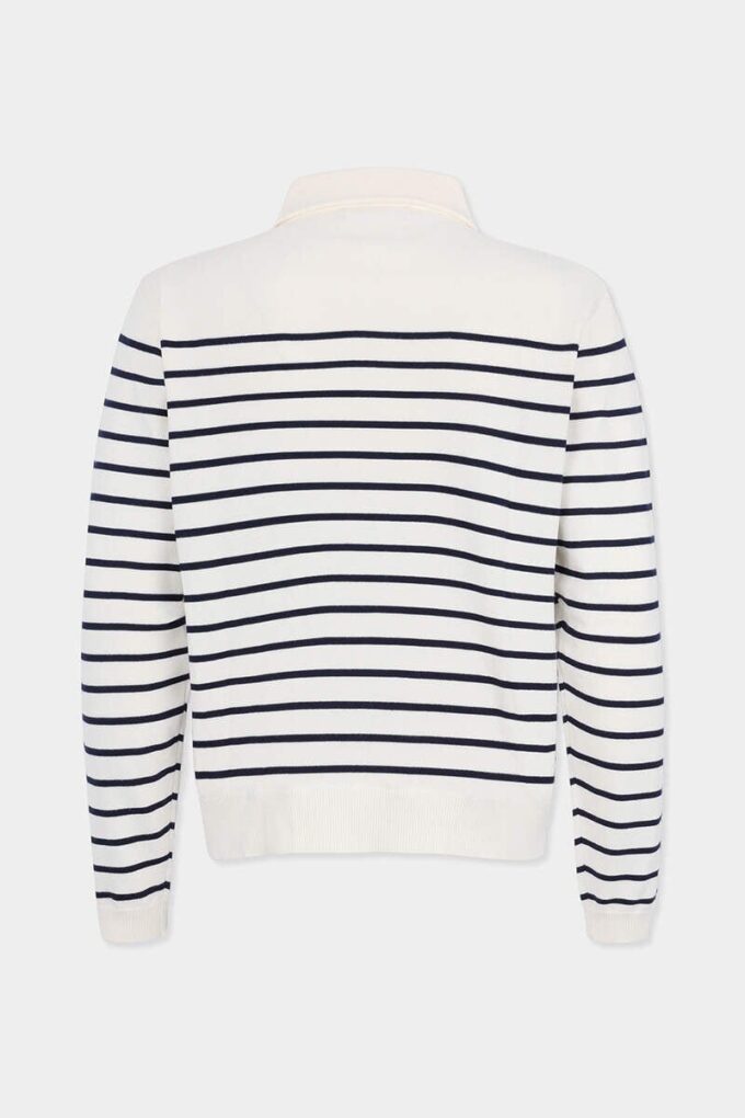 Striped Long Sleeves Polo