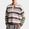 Striped Long Sleeves Polo