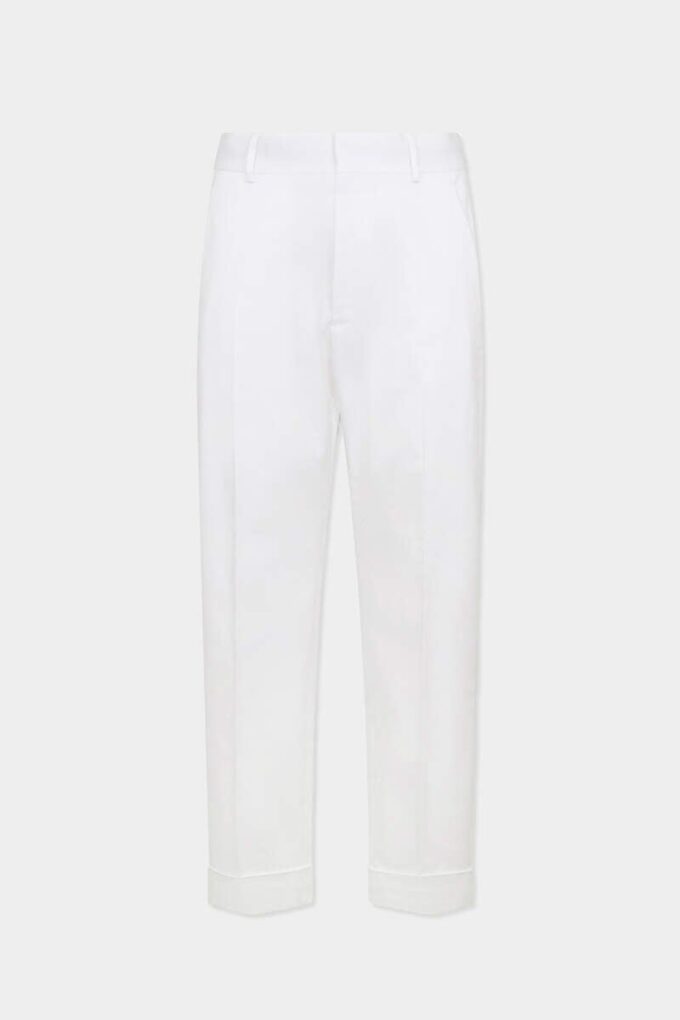 Tailored Cotton Straight Pant
