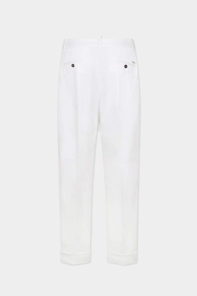Tailored Cotton Straight Pant