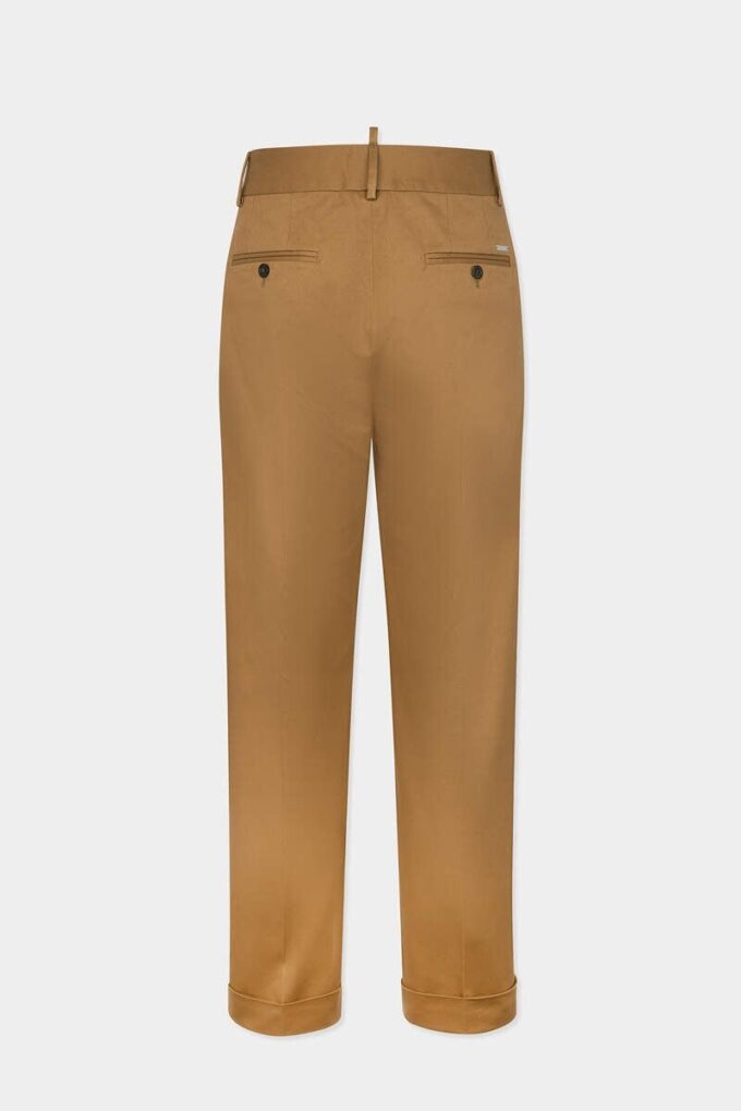 Tailored Cotton Straight Pant