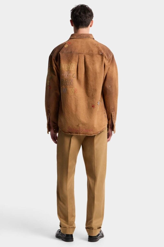 Tailored Cotton Straight Pant