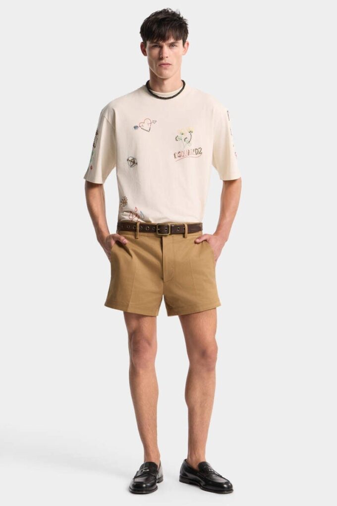 Tailored Cotton Tennis Shorts