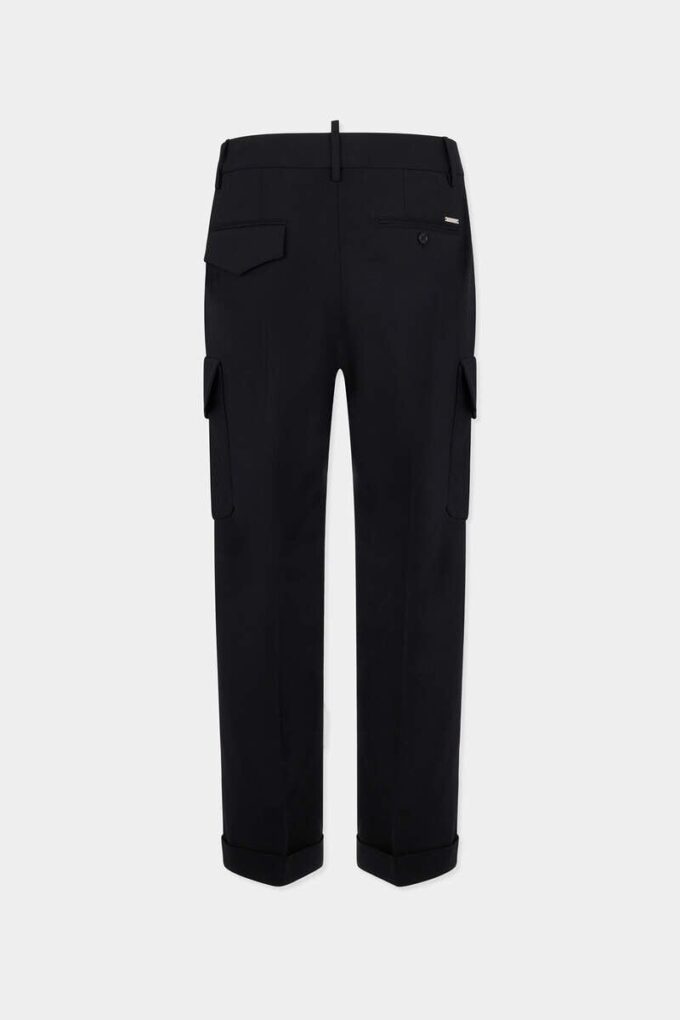 Tropical Wool Straight Cargo Pant
