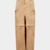 Utility Distressed Long Skirt