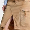 Utility Distressed Long Skirt