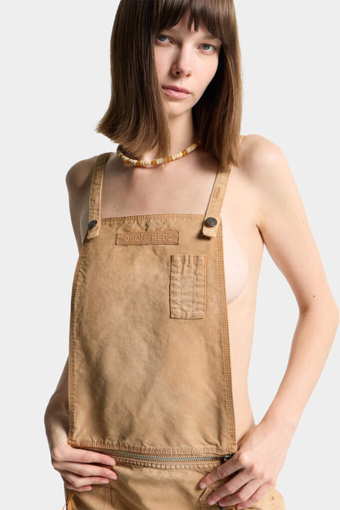 Utility Distressed Salopette