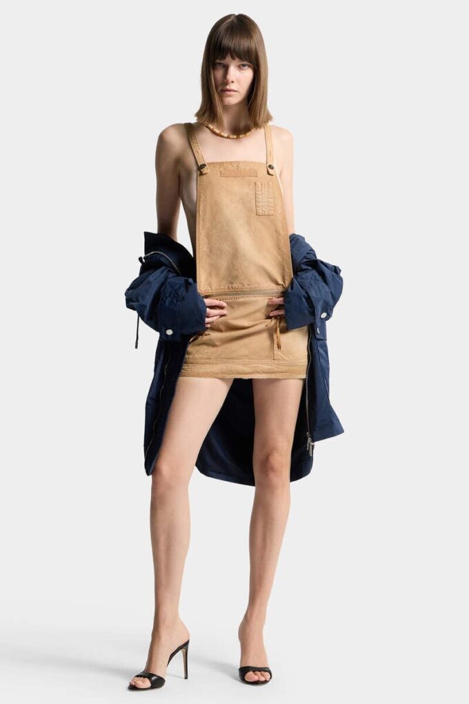 Utility Distressed Salopette