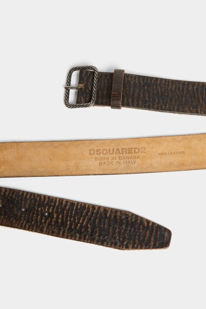 Vintage Buckle Scallop Belt