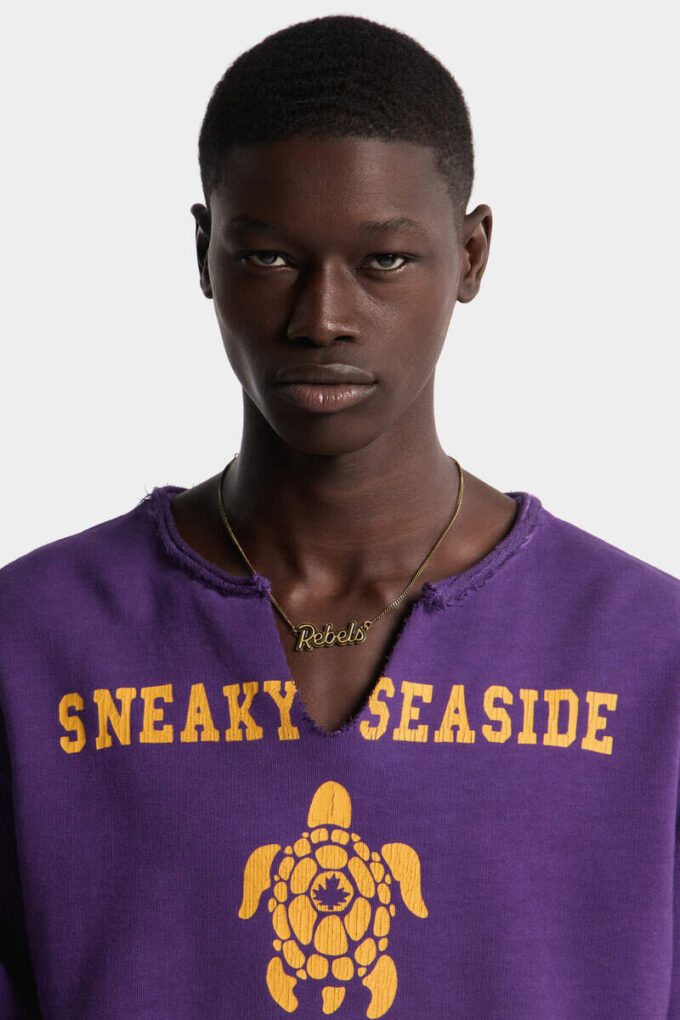 Vintage Dyed Long & Lean Fit Crewneck