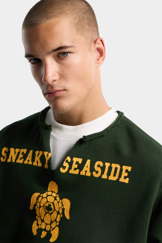 Vintage Dyed Long & Lean Fit Crewneck