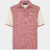 Virgin Wool Linen Pied De Poule Polo