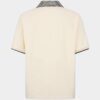 Virgin Wool Linen Pied De Poule Polo