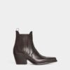 Western Dd Heeled Ankle Boots
