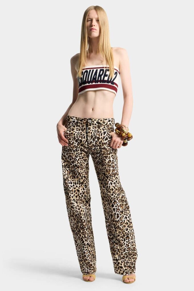 Wild2 Printed Loose Twst Jeans